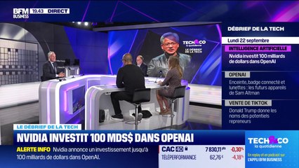 Nvidia investit 100 milliards de dollars dans OpenAI - 22/09