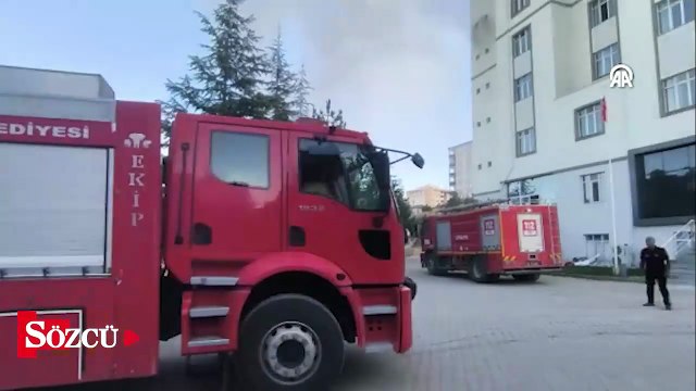 Öğrenci yurdunda yangın paniği: Binada hasar oluştu