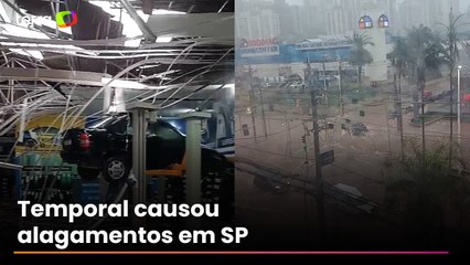 Temporal causa alagamentos e destruição em São Paulo