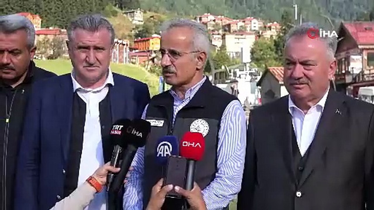 Ayder yolu yeniden açıldı! Bakanlardan bölgeye...