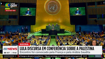 Lula discursa em Conferência da ONU sobre a Palestina