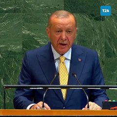 Erdoğan, BM Genel Kurulu'nda "İsrail'in Gazze'den güçlerini çekmesi gerekiyor" dedi, 'teknik aksaklık' nedeniyle mikrofonu kesildi
