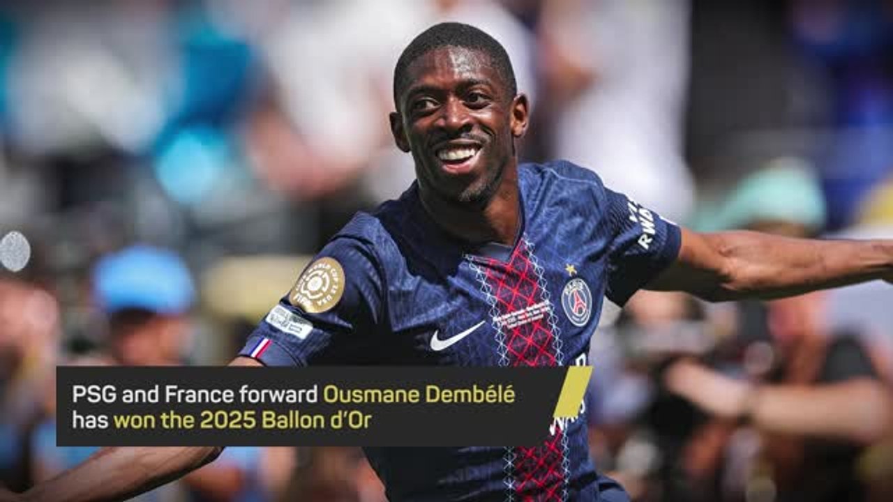 Breaking News - Ousmane Dembele wins the men's...