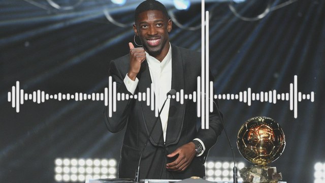 OUSMANE DEMBELÉ gana el TROFEO BALÓN DE ORO 2025: DISCURSO COMPLETO | BALÓN DE ORO
