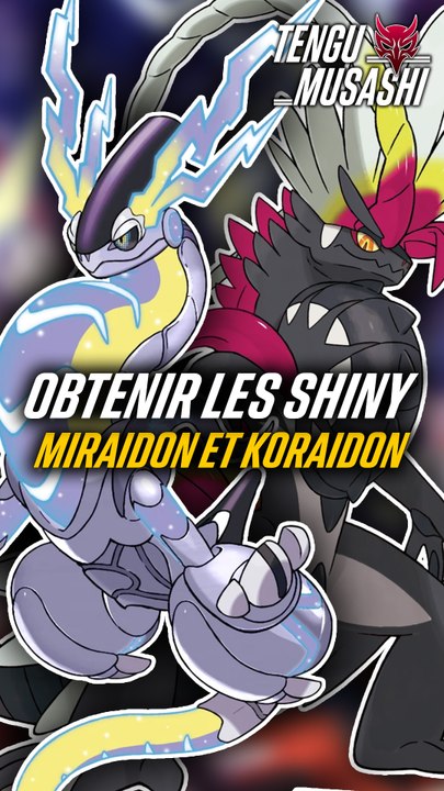 Obtenir gratuitement les shiny Miraidon et Koraidon pour Pokémon Écarlate et Violet !