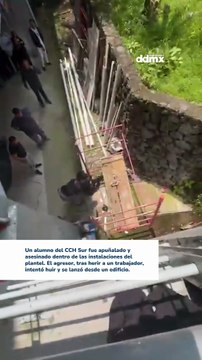 Tragedia en CCH Sur: un alumno fue apuñalado y perdió la vida dentro del plantel. El agresor también lesionó a un trabajador y, al intentar escapar, se lanzó desde un edificio, resultando con fracturas en ambas piernas.
