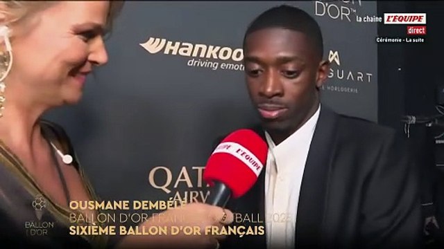Ousmane Dembélé : « La soirée est belle mais pas tant que ça... » - Ballon d'Or 2025