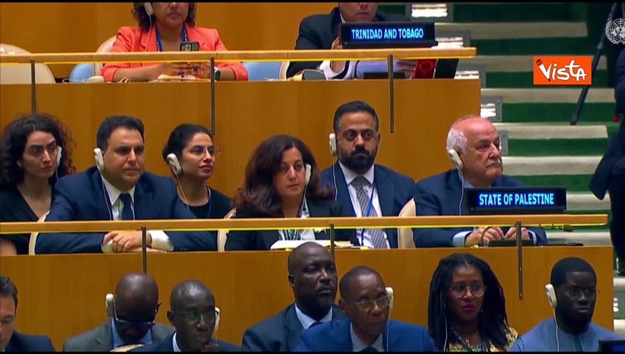 L'Assemblea Onu parla di riconoscimento Stato Palestina, la sedia di Israele resta vuota