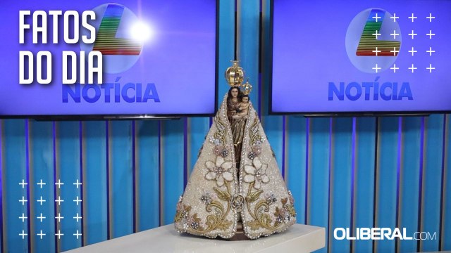 TV Liberal recebe imagem peregrina de Nossa Senhora de Nazaré