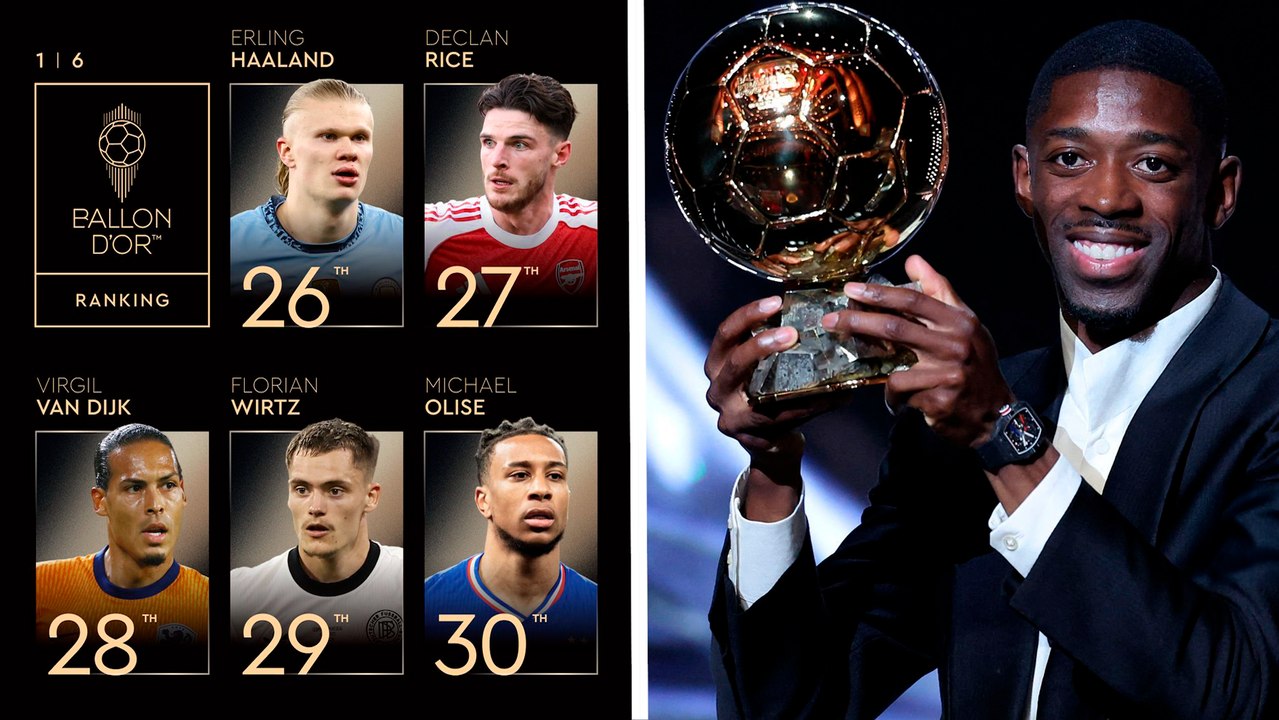 Balón de Oro 2025: Dembélé y el PSG dominan el ranking; conoce la lista de ganadores