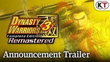 Tráiler de anuncio de Dynasty Warriors 3: Complete Edition Remastered