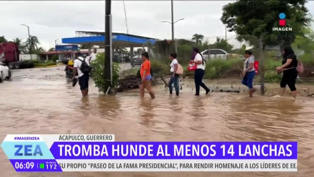 Tromba azota en Acapulco dejando severas inundaciones y deslaves