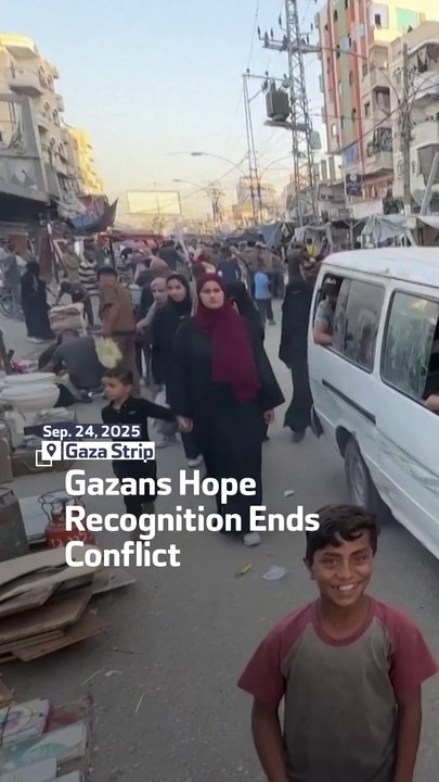Gazans Hope Recognition Ends Conflict