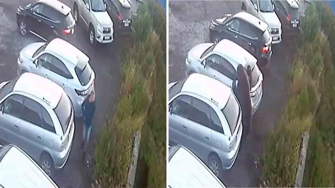 Wideo: Mężczyzna ucieka przed atakiem niedźwiedzia na parkingu w Rosji