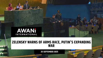 Zelensky warns of arms race, Putin's expanding war