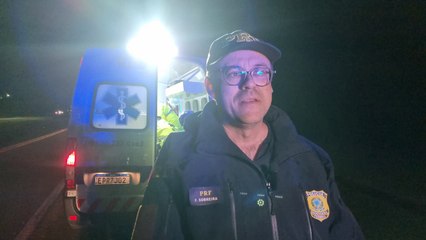 "Vítima estaria sobre a pista", diz PRF após atropelamento na BR-277 em Cascavel