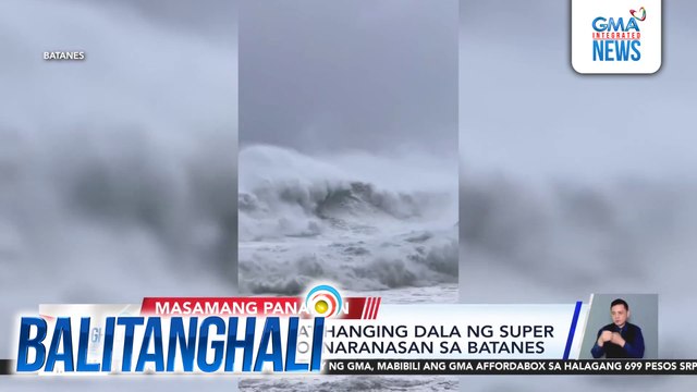 Lakas ng ulan at hanging dala ng Super Typhoon #NandoPH, naranasan sa Batanes | Balitanghali