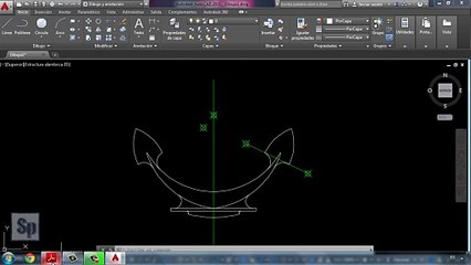 Autocad - 2/2 Ejercicio paso a paso dibujando Ancla 2D. Práctica 2D Autocad. Tutorial en español HD
