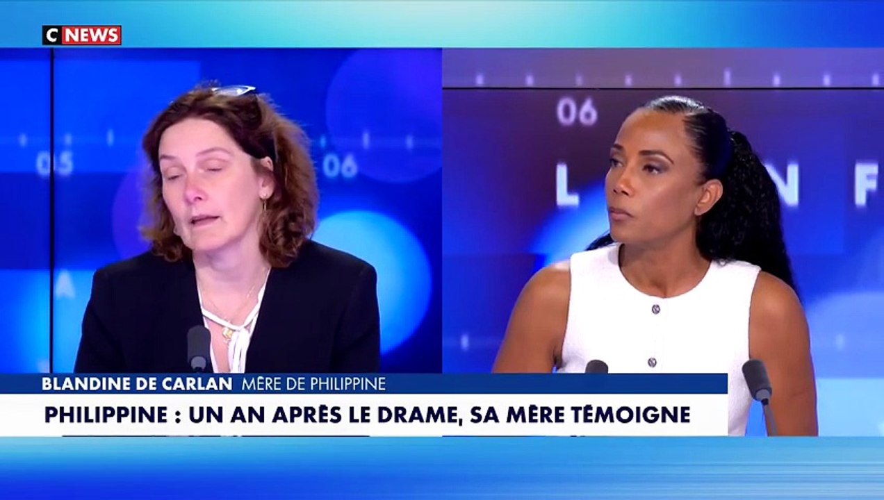 En larmes, la maman de Philippine, tuée en mai 2023 par un OQTF, se confie sur CNews : "Je n’ai pas envie de lui pardonner. C’est horrible, je suis chrétienne, mais non je ne peux pas..."