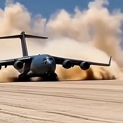 ⚠️ C-17 Globemaster’s Dangerous Takeoff! 💥 Extreme Power & Precision in Action ✈️🔥 #aviation