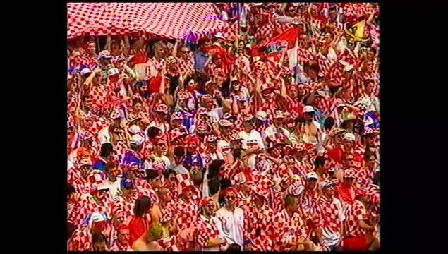 Fanion Argentine Vs Croatie – Coupe Du Monde 1998, France 98, Vintage