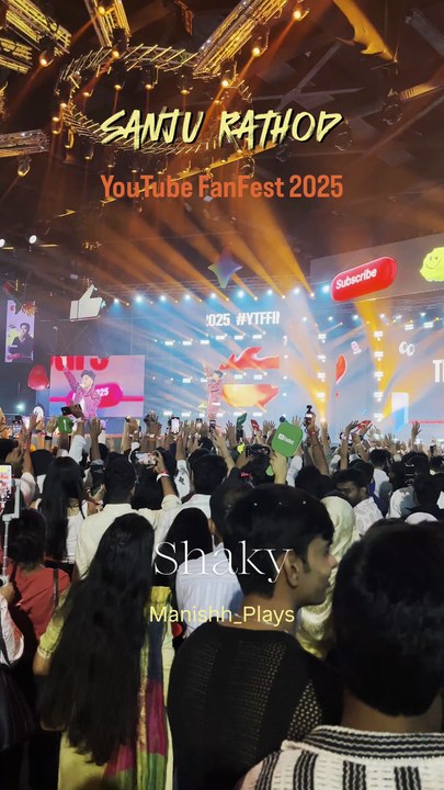 Shaky – Sanju Rathod Live at YouTube FanFest India 2025 | Marathi Pop Performance (Mumbai)