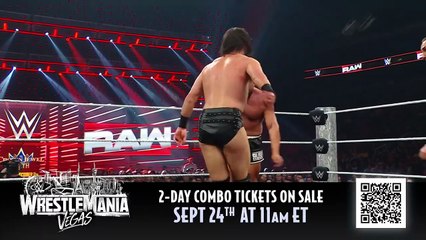 WWE RAW 22 SEPTEMBER 2025 JD MCDONAGH VS RUSEV FULL MATCH