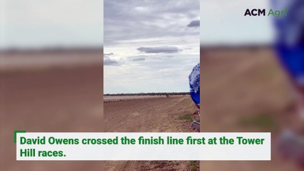 David Owens claims first place at the Tower Hill races