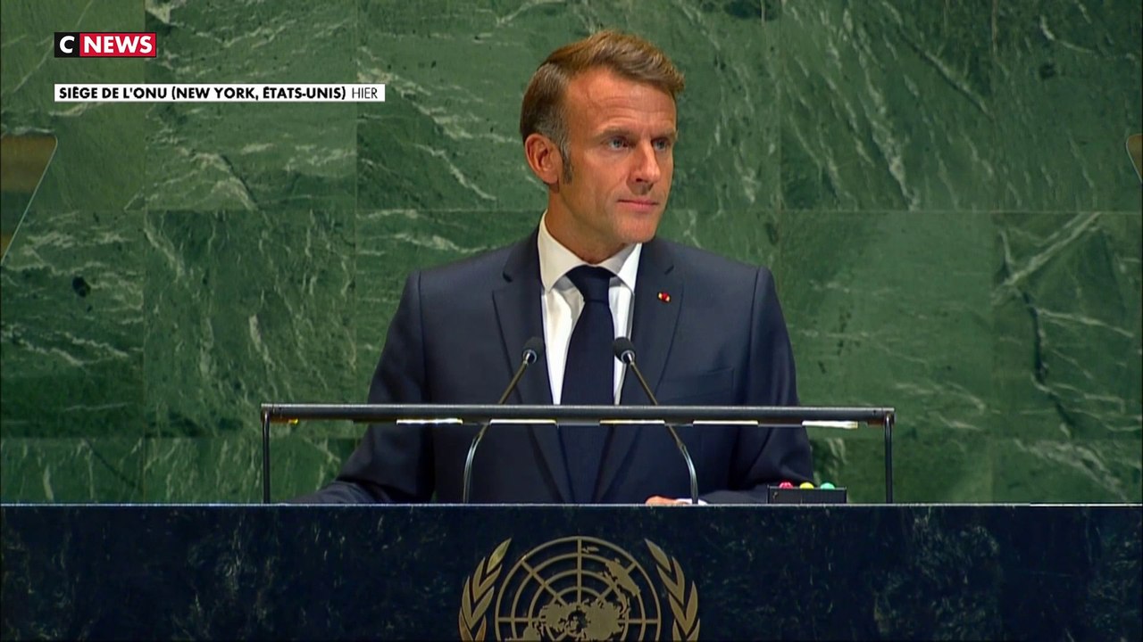Emmanuel Macron a reconnu «l'Etat de Palestine» devant l'ONU