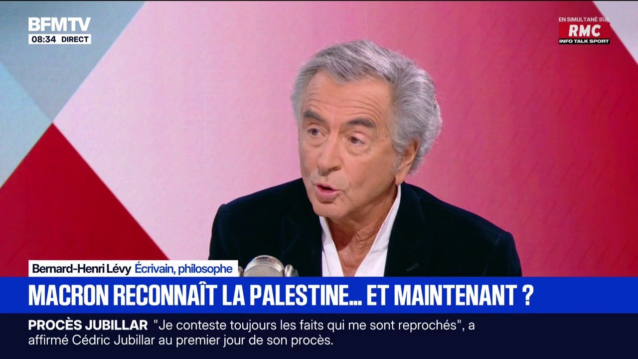 Reconnaissance de l'État palestinien: "En quoi cette reconnaissance formelle va aider à ce que les otages reviennent?", se questionne Bernard-Henri Lévy