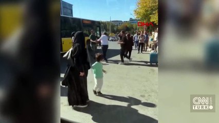 Şoförle yolcu arasında yumruklu kavga! O anlar kamerada