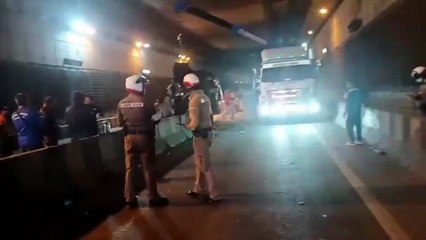 Fifteen-vehicle pileup blocked Phuket underpass