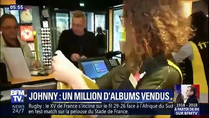 Johnny Hallyday – 10 novembre 2018 – BFMTV Journal de la Nuit : Un million d’albums vendus