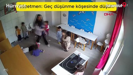 Kreşteki kamera görüntüleri skandalı ispat etmişti! Öğretmenler görevden alındı