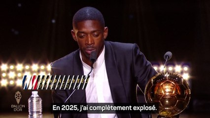 Dembélé : "C'est exceptionnel de faire partie de cette liste"