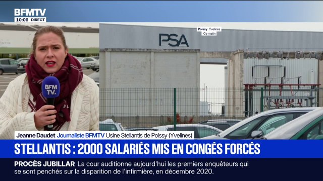 L'usine Stellantis de Poissy à l'arrêt, 2.000 salariés en congés forcés et chômage partiel