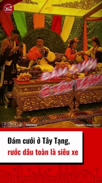 Đám cưới ở Tây Tạng, rước dâu toàn là siêu xe