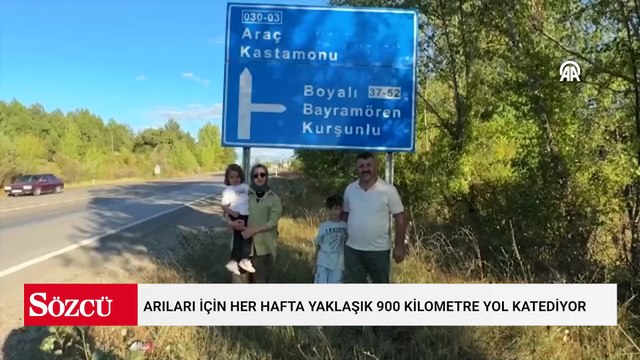 Arıları için her hafta yaklaşık 900 kilometre yol katediyor​​​​​​​