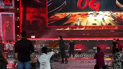 Arjun Das Mass Entry at They Call Him OG Concert Live - Pawan Kalyan ｜ Emraan Hashmi ｜ Sujeeth ｜ DVV