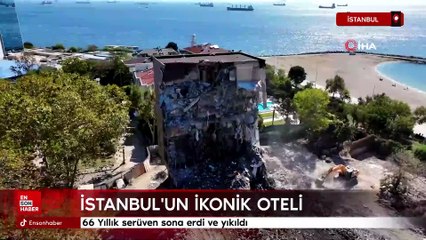 İstanbul'un ikonik simgesi 66 yılın sonunda yıkıldı