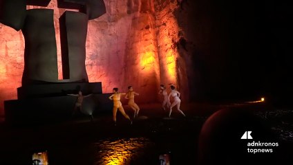 Mostre: per il finissage della mostra di Mitoraj performer tra archeologia e sculture