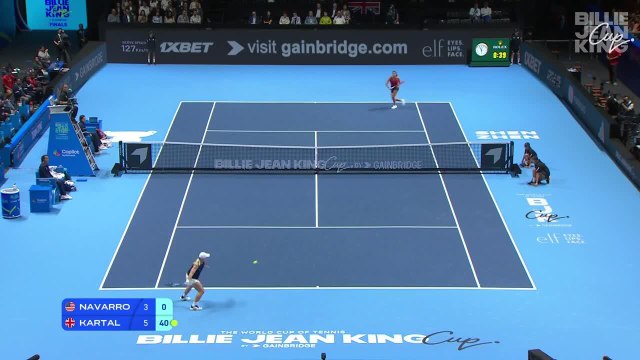 Emma Navarro (USA) v Sonay Kartal (GBR) | 2025 Billie Jean King Cup Finals | Match Highlights