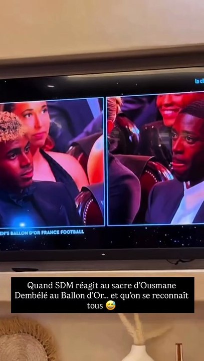😲⚽ Nous aussi on a eu exactement la même réaction que SDM quand on a entendu le nom d’Ousmane Dembélé sacré Ballon d’Or 2025 ! Un moment historique pour l’attaquant du PSG ! 📹 @sdm__92 #BallondOr #OusmaneDembele #SDM #PSG #Football