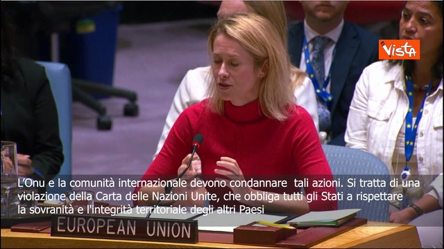 Kallas: Onu condanni azioni Russia, cinico che membro permanete sicurezza cerchi di minare pace SOTT