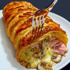 💖RECETTE CUISINE💖💥Feuilleté Champignons Jambon Fondant💥ABONNES-TOI STP🙏💖 MERCI 🙏💖💥