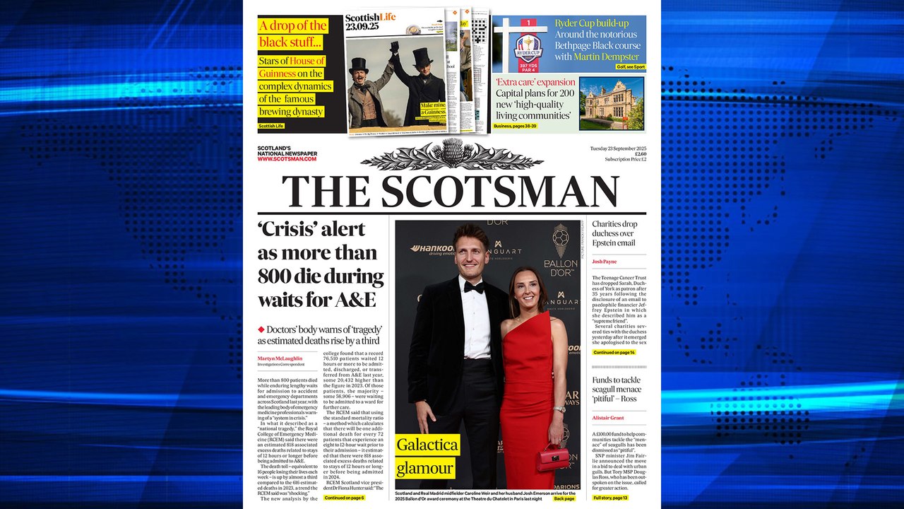 The Scotsman Bulletin Tuesday September 23 2025 #NHS #WaitingTimes