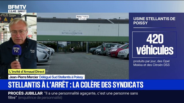 Usine de Stellantis à Poissy: La direction déroule son plan de fermeture pour l'usine , estime Jean-Pierre Mercier, délégué Sud Stellantis