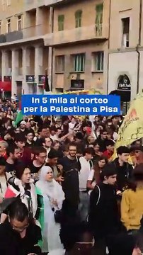 Migliaia in Piazza a Pisa: Corteo per Gaza Unisce Sindacati, Studenti e Cittadini