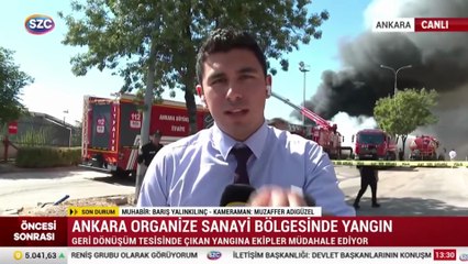 Ankara Organize Sanayi Bölgesi'nde Yangın