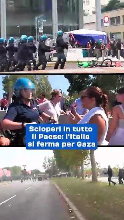 "Italia in Subbuglio: Sciopero Generale dei Sindacati di Base a Sostegno di Gaza"